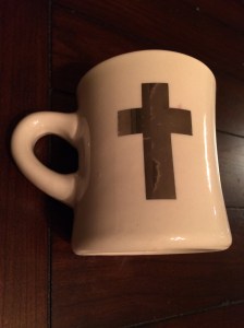 And the chaplain's mug goes to the man in California for the not-princely sum of 12 smackeroos.