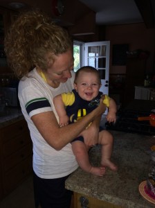 Baby Dylan gets his stripes.